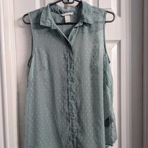 H&M Sheer Sleeveless Blouse